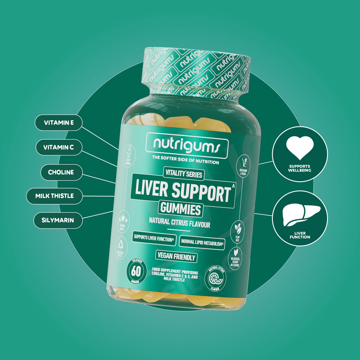 Liver Support (Choline) Complex- Citrus Flavour