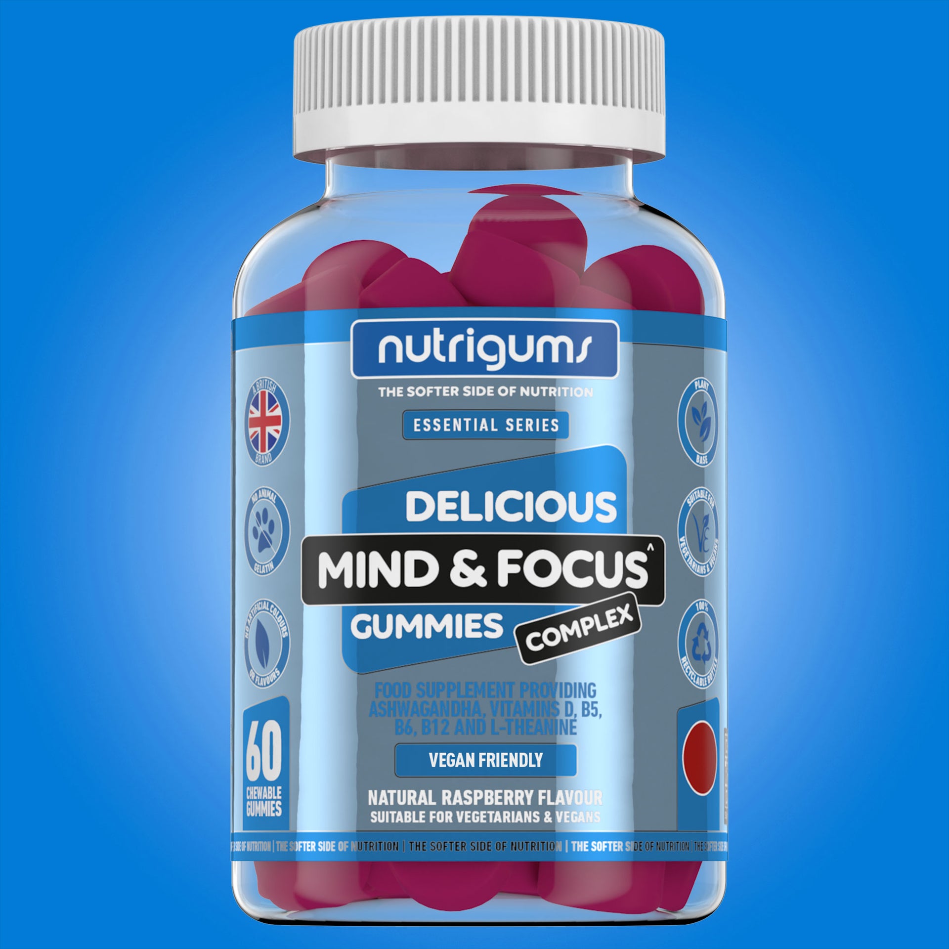 Mind Focus Ashwagandha Raspberry Flavour