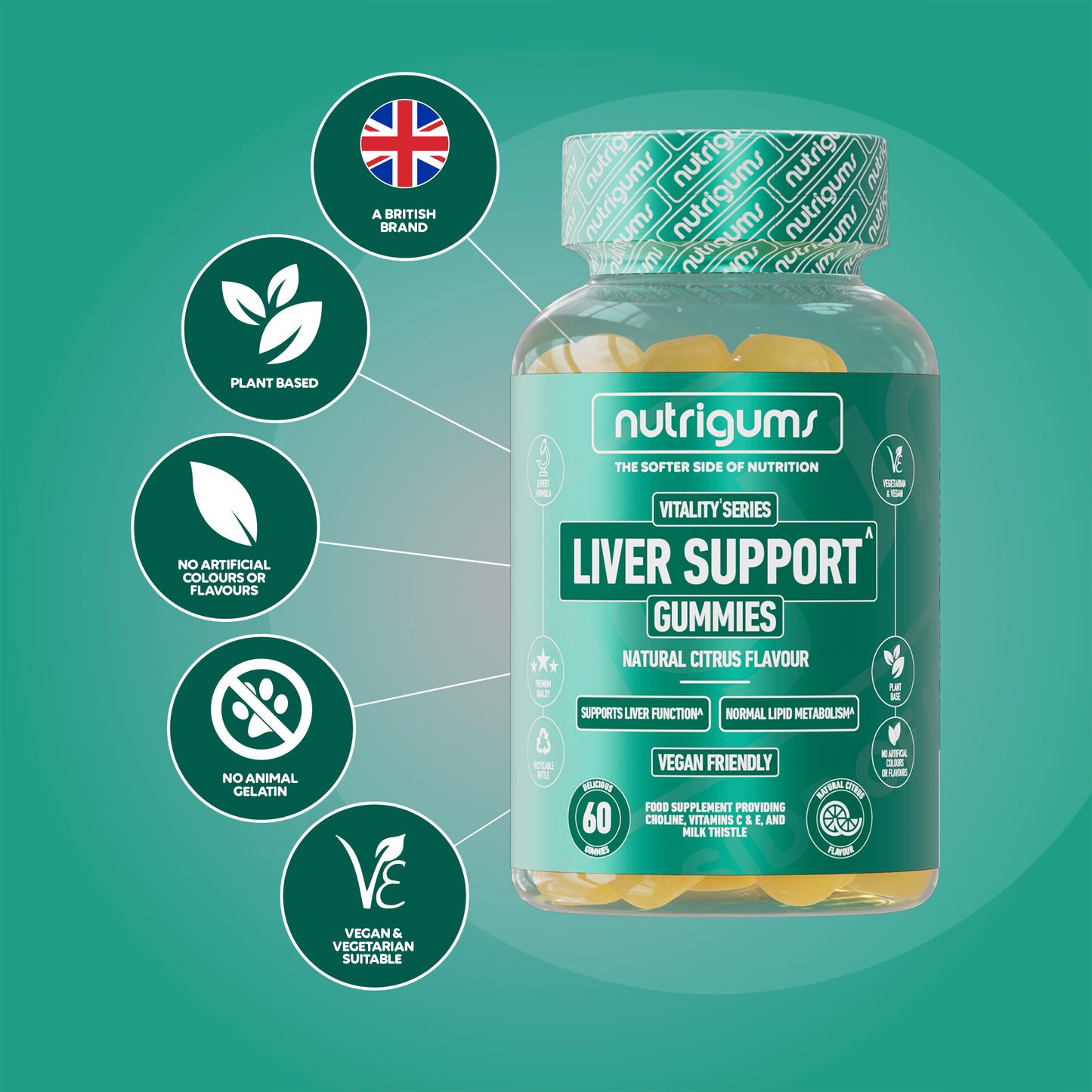Liver Support (Choline) Complex- Citrus Flavour