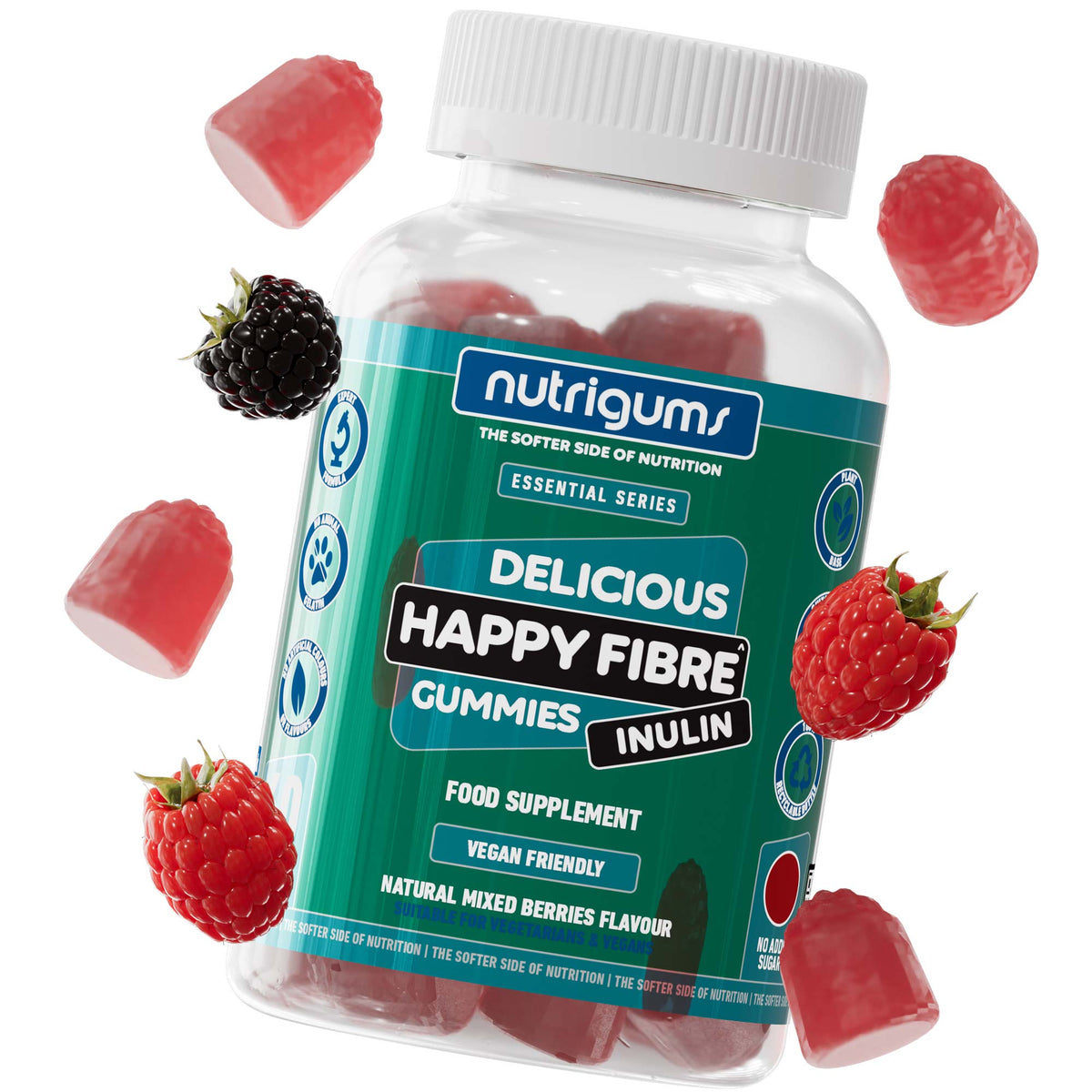 Happy Fibre (Inulin) - Mixed Berries Flavour