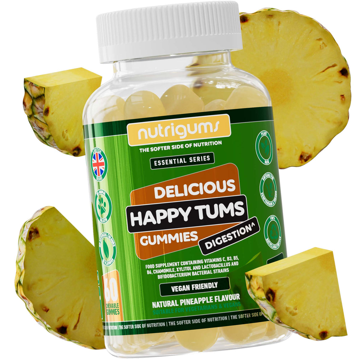 Happy Tums® Digestion Complex – Pineapple Flavour
