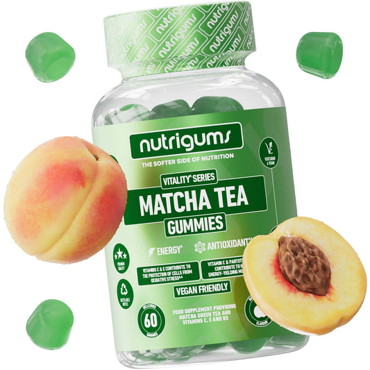 Matcha Tea 60 Vegan Gummies Peach Flavour