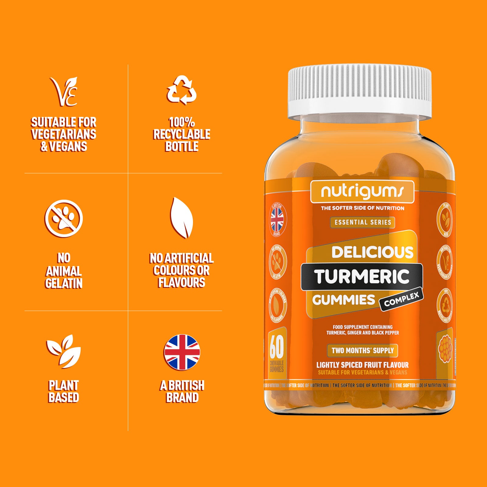 Buy Ginger & Turmeric Gummies Online Nutrigums Nutrigums Vitamin